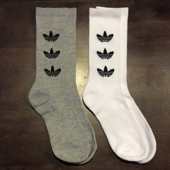 2 pairs of Adidas Trefoil Socks - Picture 2 of 5